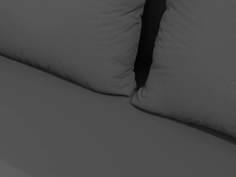Boston sofa gray 3D Model