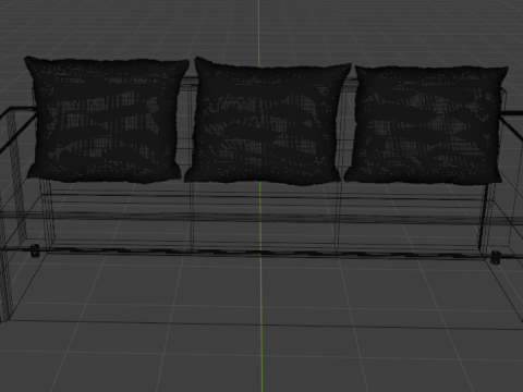Boston sofa gray 3Dモデル