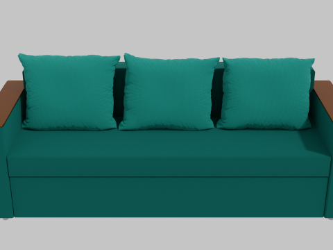 Boston sofa green 3D-Modell