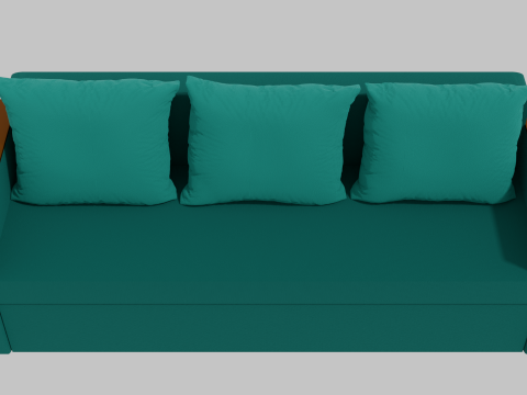 Boston sofa green 3D-Modell