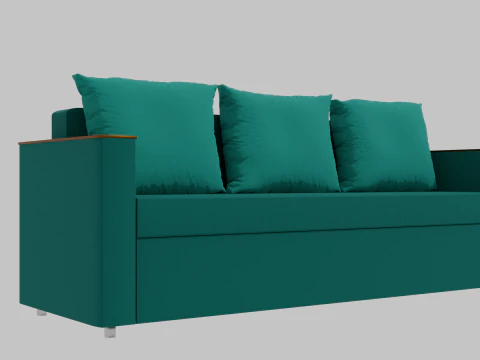 Boston sofa green 3D Model