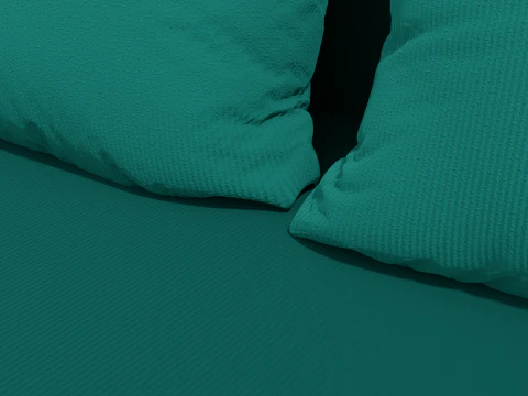 Boston sofa green 3D Model