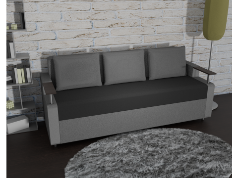 Sofa Euro Millennium gray 3D-Modell