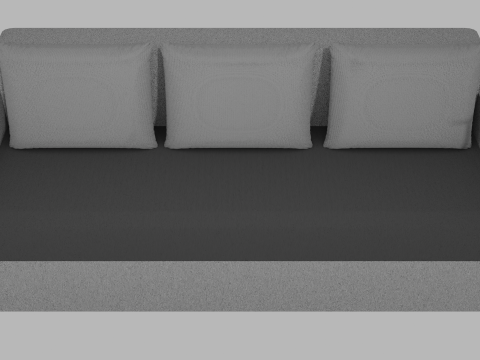 Sofa Euro Millennium gray 3D-Modell