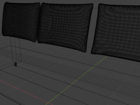 Sofa Euro Millennium gray 3D-Modell