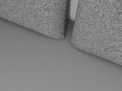 Sofa Euro Millennium light gray 3D Model
