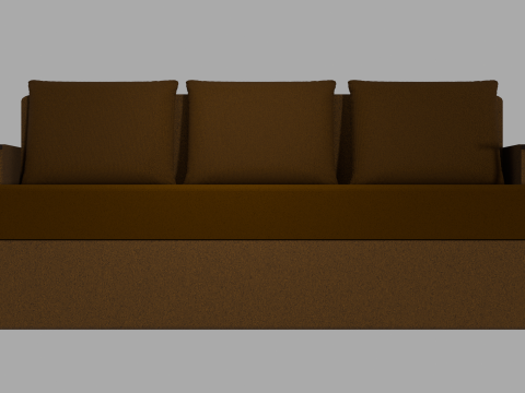 Sofa Euro Millennium brown Modelo 3D