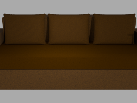 Sofa Euro Millennium brown Modelo 3D