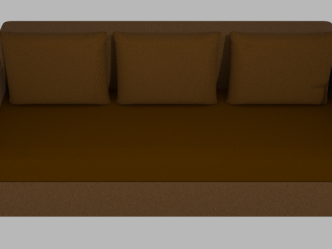 Sofa Euro Millennium brown Modelo 3D