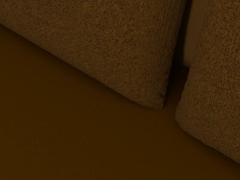 Sofa Euro Millennium brown 3D Model