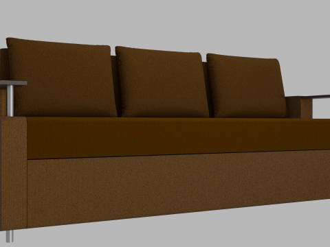 Sofa Euro Millennium brown Modelo 3D