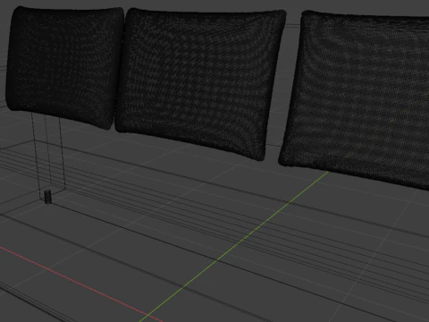 Sofa Euro Millennium brown 3D Model