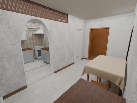 Progettazione cucine di servizio Modello 3D