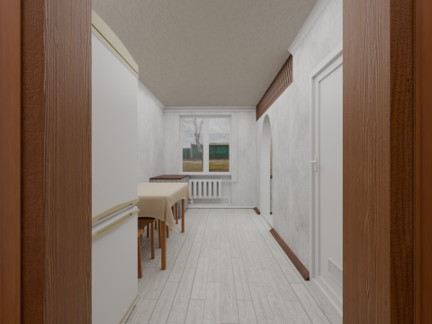 Progettazione cucine di servizio Modello 3D