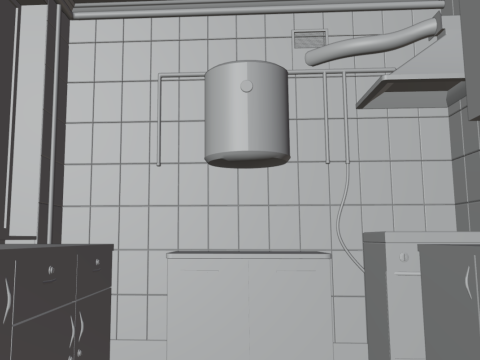 Progettazione cucine di servizio Modello 3D