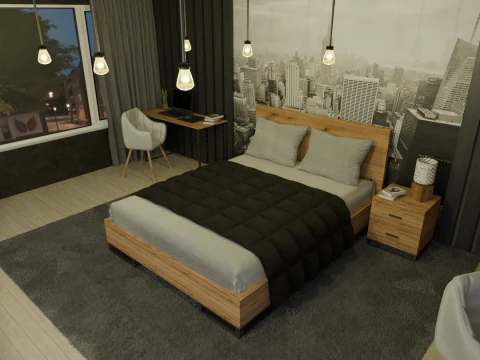 Bedroom design 3D Model