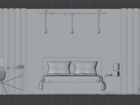 Bedroom design Modello 3D
