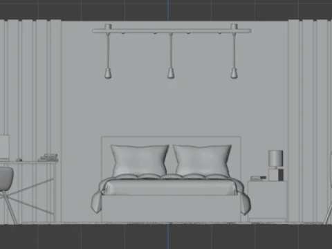 Bedroom design 3D Model