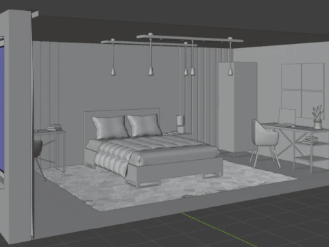 Bedroom design 3D Model