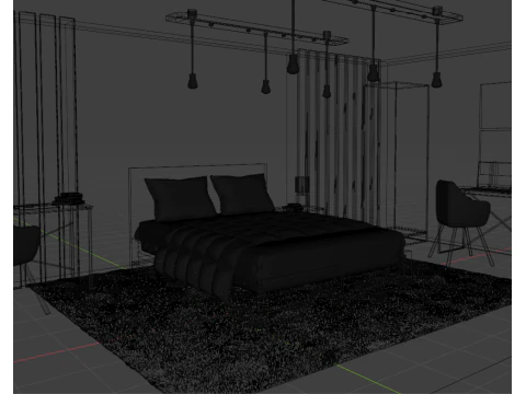 Bedroom design 3D Model