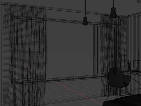 Bedroom design Modello 3D
