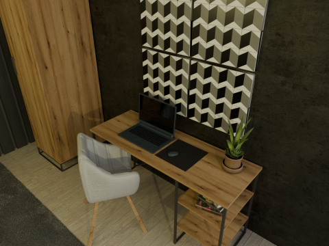 Desk Oak baroque amber Ascet 3Dモデル