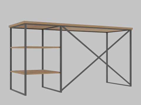 Desk Oak baroque amber Ascet 3Dモデル