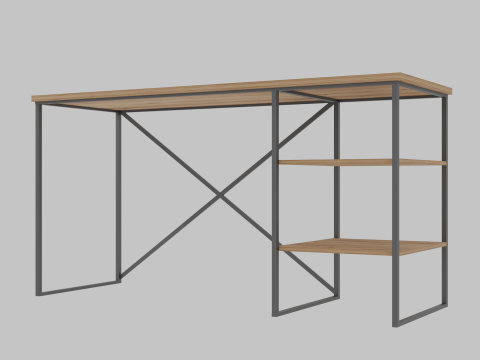 Desk Oak baroque amber Ascet 3Dモデル