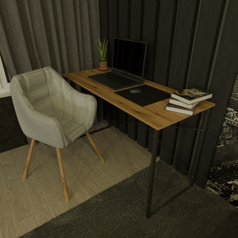Desk Art in Head Line Ascet 3D Модель .c4d .max .obj .3ds .fbx .stl .blend 