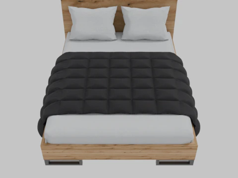 Bed Art in Head Ascet 3D Model