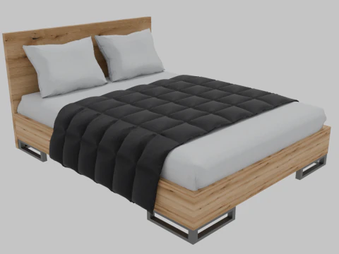Bed Art in Head Ascet 3D Model