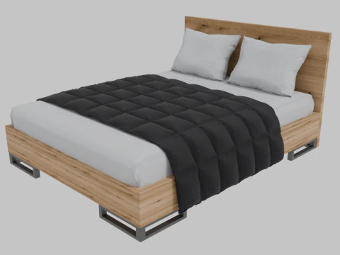 Bed Art in Head Ascet 3D Model