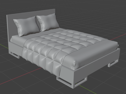 Bed Art in Head Ascet 3Dモデル