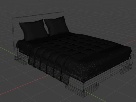 Bed Art in Head Ascet 3D Model