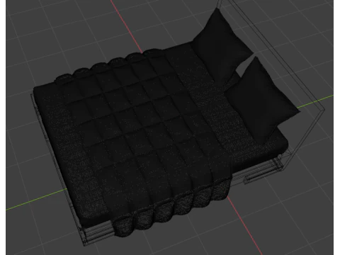 Bed Art in Head Ascet 3D Model