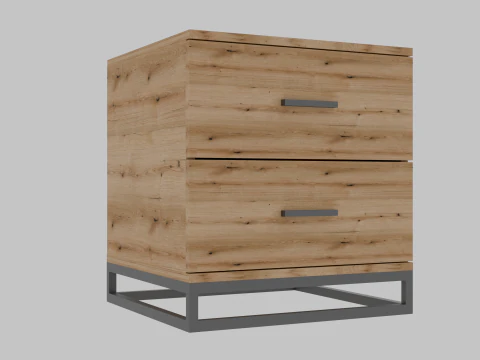 Cabinet Art in Head Ascet 3D Model