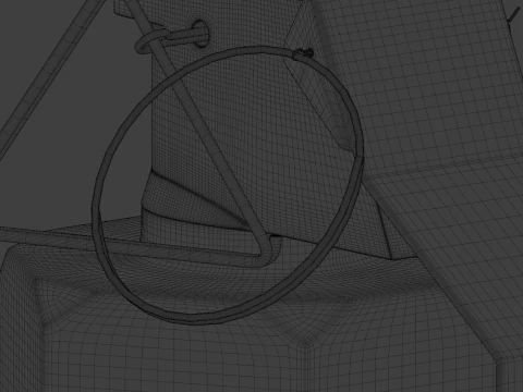 Granata stordente M84 vecchia Modello 3D