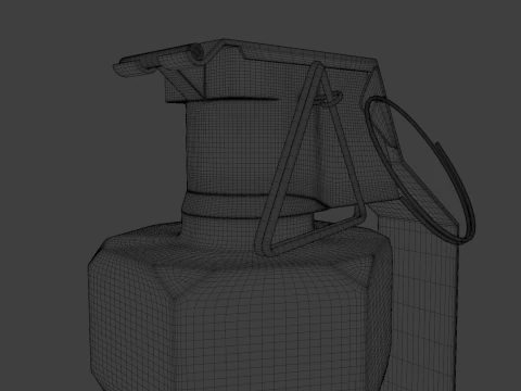 Granata stordente M84 vecchia Modello 3D