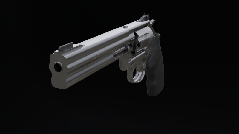 Smith Wesson revolver Modello 3D .c4d .max .obj .3ds .fbx .stl .blend