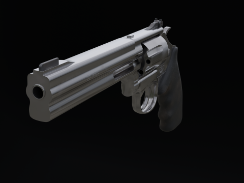 Smith Wesson revolver 3D Model