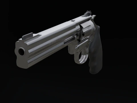 Rev&oacute;lver Smith Wesson Modelo 3D