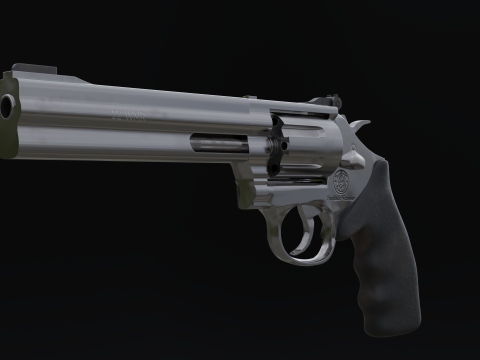 Smith Wesson revolver Modello 3D