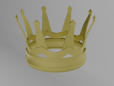 Golden crown Modelo 3D