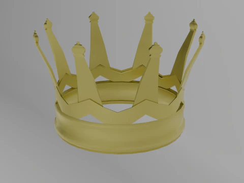 황금 왕관 3D 모델