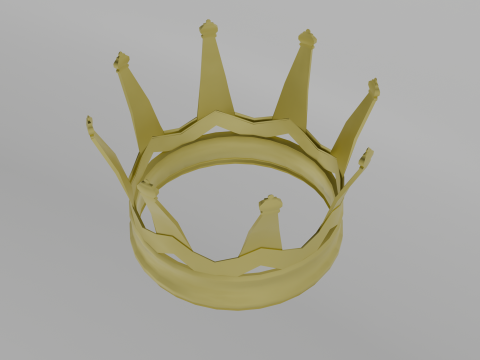 Golden crown 3D Model