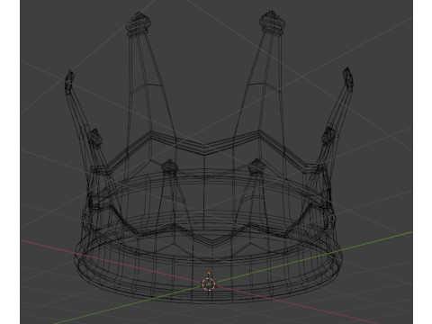 Golden crown 3D Model