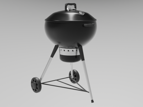 Charcoal BBQ Grill Modelo 3D