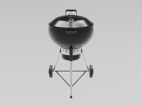 Charcoal BBQ Grill 3D Model
