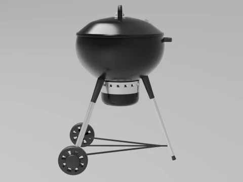 Houtskoolbarbecue 3D Model