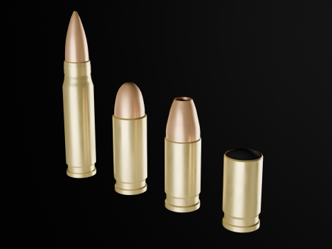 Set 4 shells 3D-Modell